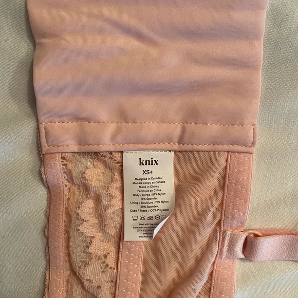 Knix Lace Longline Bra, xs+, rosewater, NWT - Picture 7 of 8